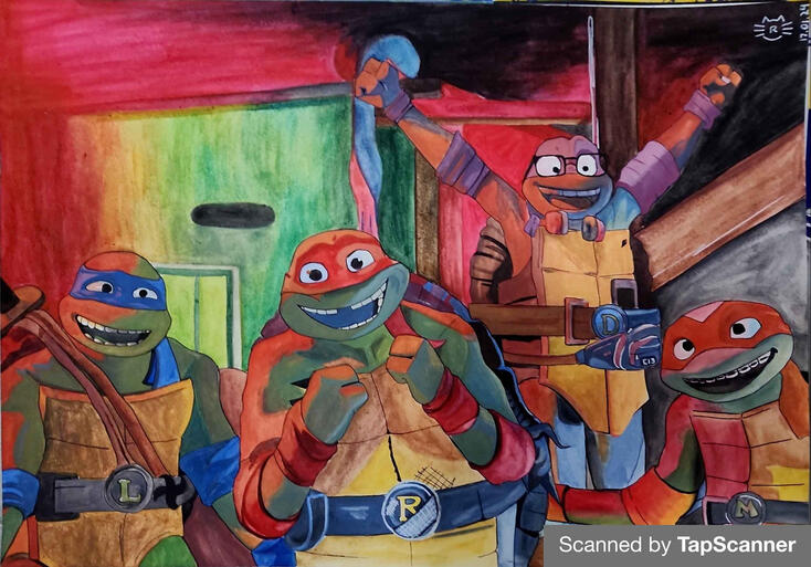 aquarela, trabalho do curso